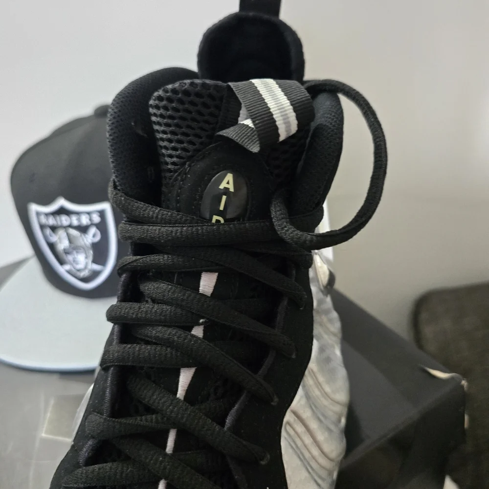Nike Silver and Black Sneakers